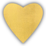 Gold Heart with shadow